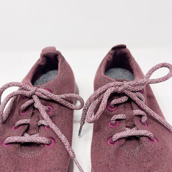 Allbirds Womens Size 8 Purple Wool Runners Limited Edition Tuke Jam Maroon - Picture 6 of 11